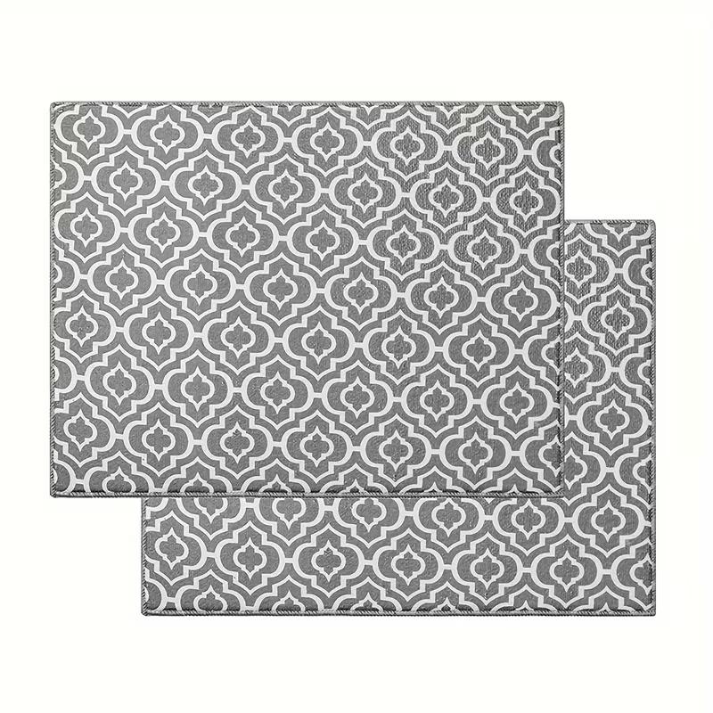 Микрофибровая коврик для сушки посуды, супервпитывающий коврик-сушилка для посуды, кухонные принадлежности для столешницы 38*50cm / 15*19.7inch серый