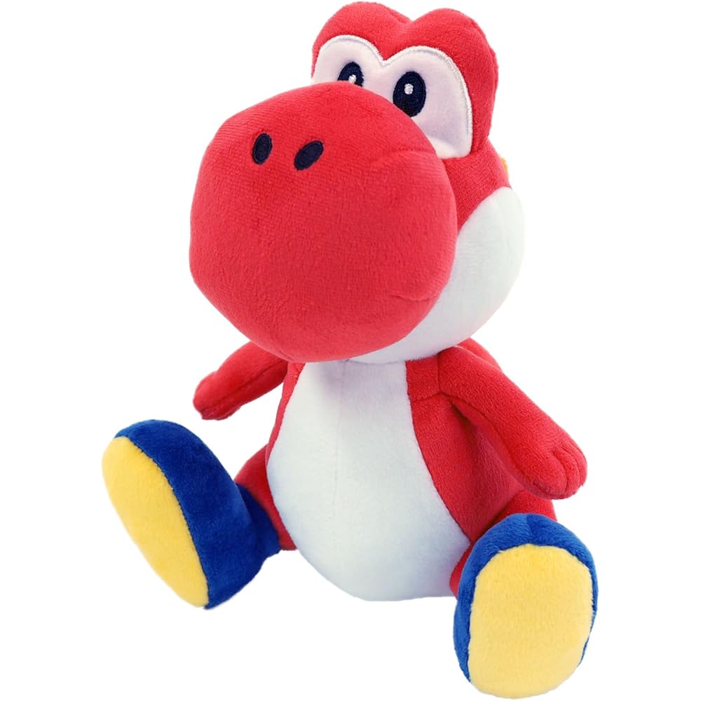 San-ei Trading Super Mario All Star Collection Red Yoshi Plush Toy 20cm Height