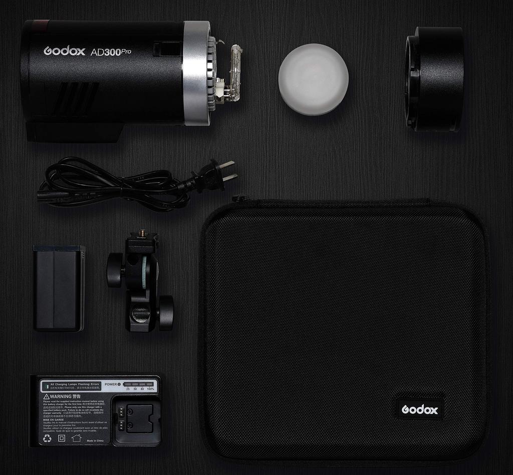 Godox AD300Pro Flash TTL Approximately 320 Full Second Recycle Second 12W Modeling Brightness Levels Strobe, 300W, 2.4G Wireless, Flashes, 0.01-1.5