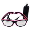 LED EL Wire Glasses Light Up Glow Sunglasses Eyewear Shades for Nightclub Party