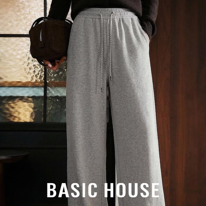Basic House Women s Wide-Leg Sweatpants S