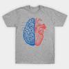 Unisex Fashion TShirt Heart And Brain Print TShirt Plus Size S-5XL T-Shirt 100%Cotton Tops O Neck Short Sleeve Tees