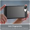 For iPhone 16e Case with Screen Film WANLONFENG LS Series Big Lens Hole Brushed Texture TPU Phone Cover