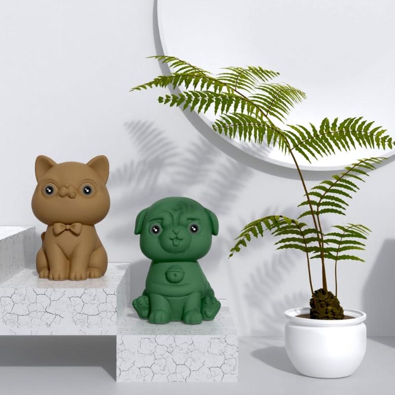 3D Dog Soap Mold Silicone Chocolate Fondant Mold Candle Making DIY Crystal Resin