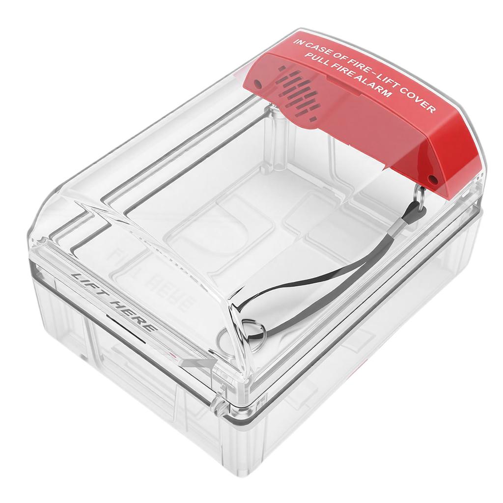 Fire Call Point Cover with Pull Station IP67 Water Proof Heat Proof Manual Call Point Protective Guard for Home Office Outdoor