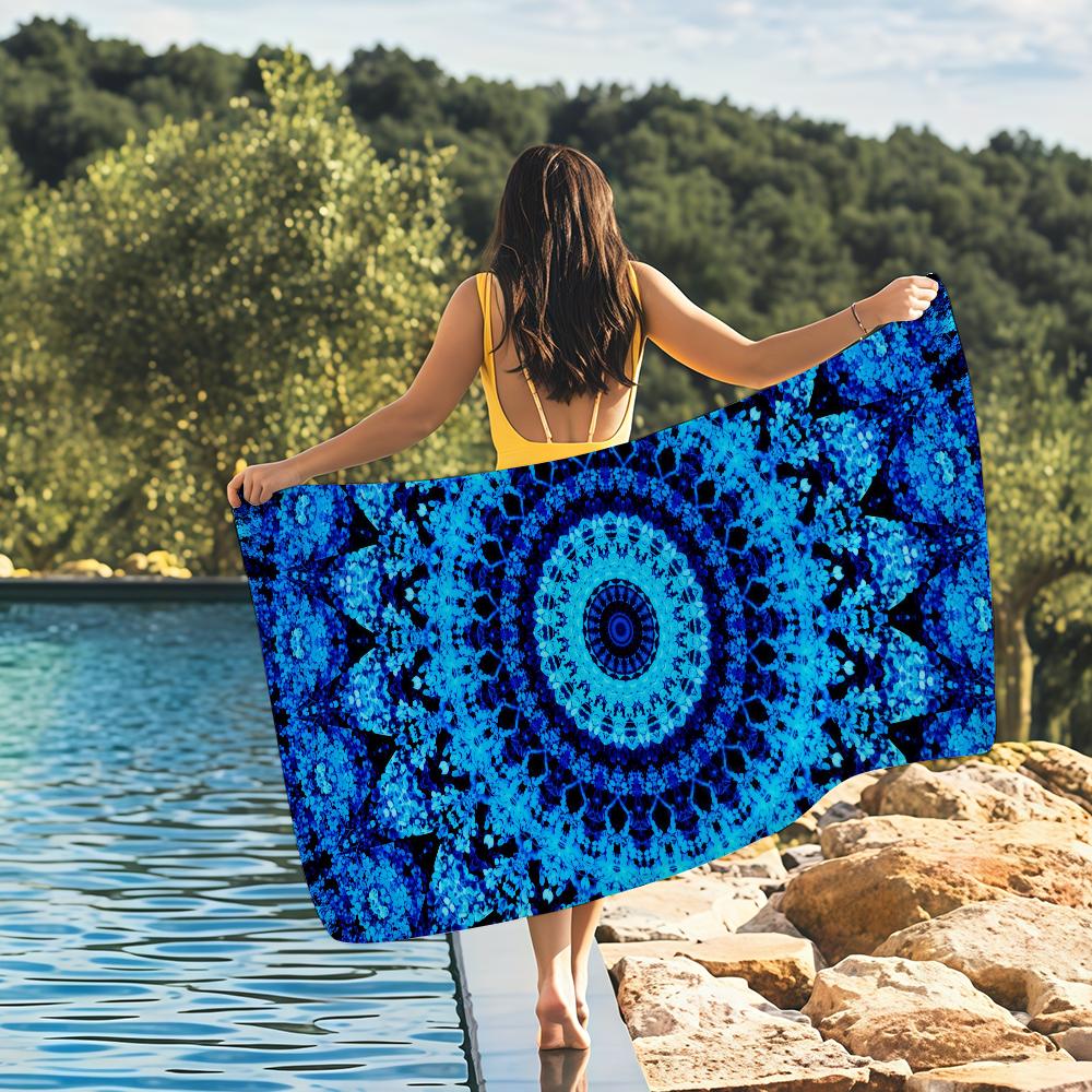 M-Mandala Art meditation Towel Quick Drying Beach Towels Are Suitable For Swimming Pools Camping Yoga And The Gym