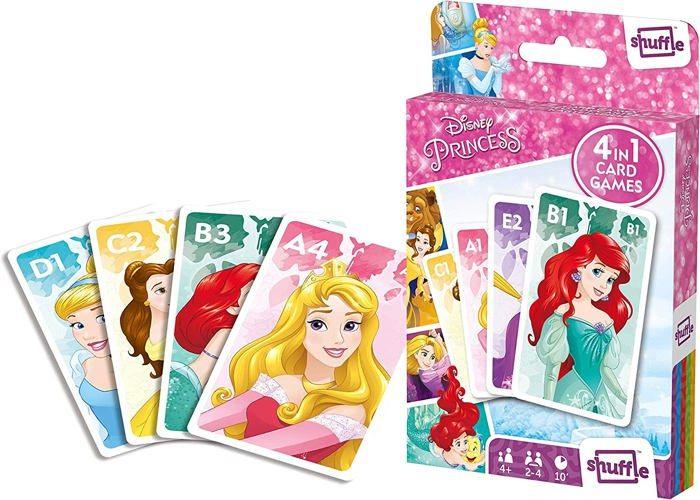 Shuffle Card Game 4 Disney Princesses 1 Box of 32 Pieces
