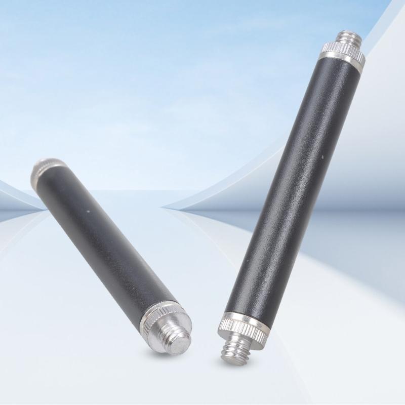 Metal 1/4 Female Thread Extension Rod for Photography Equipment with 1/4 to 3/8 Screw Adapter 10/20/30cm Length Option