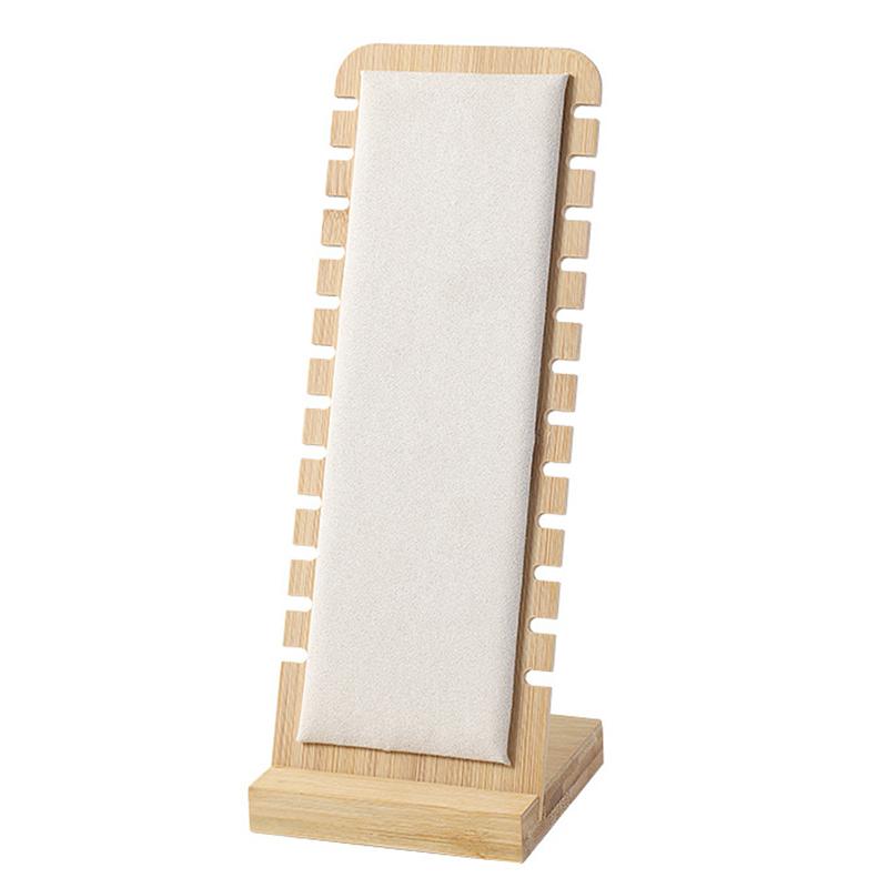 

Простое ожерелье из цельного дерева, подставка для ювелирных изделий, держатель, кулон, длинная цепочка-органайзер, держатель, реквизит, доска для демонстрации ожерелья