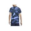 Nike Dri-Fit Casual Round Neck Quick-Dry Short Sleeve T-Shirt Men Tops Blue Black FQ2109-494