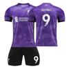2023-24 Liverpool 2. hosťovský tréningový fialový dres Futbalové dresy