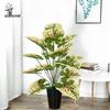 Artificial Colored Taro Leaves: Indoor Decorative Potted Plant