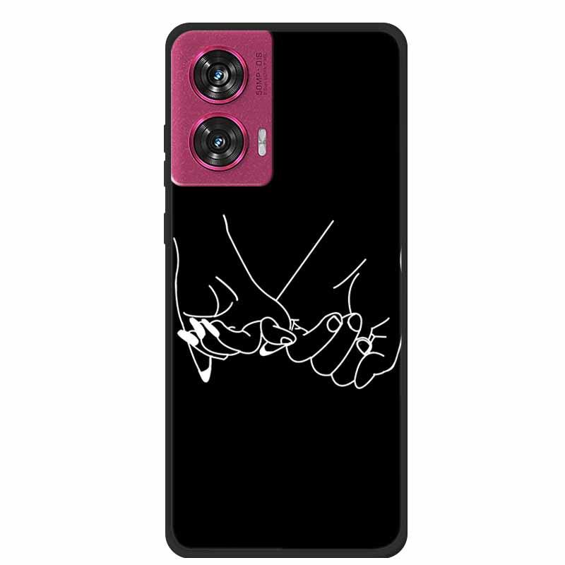 MOTO EDGE 50 Fusion Simple Letter TPU Soft Case: Personalized Color Design