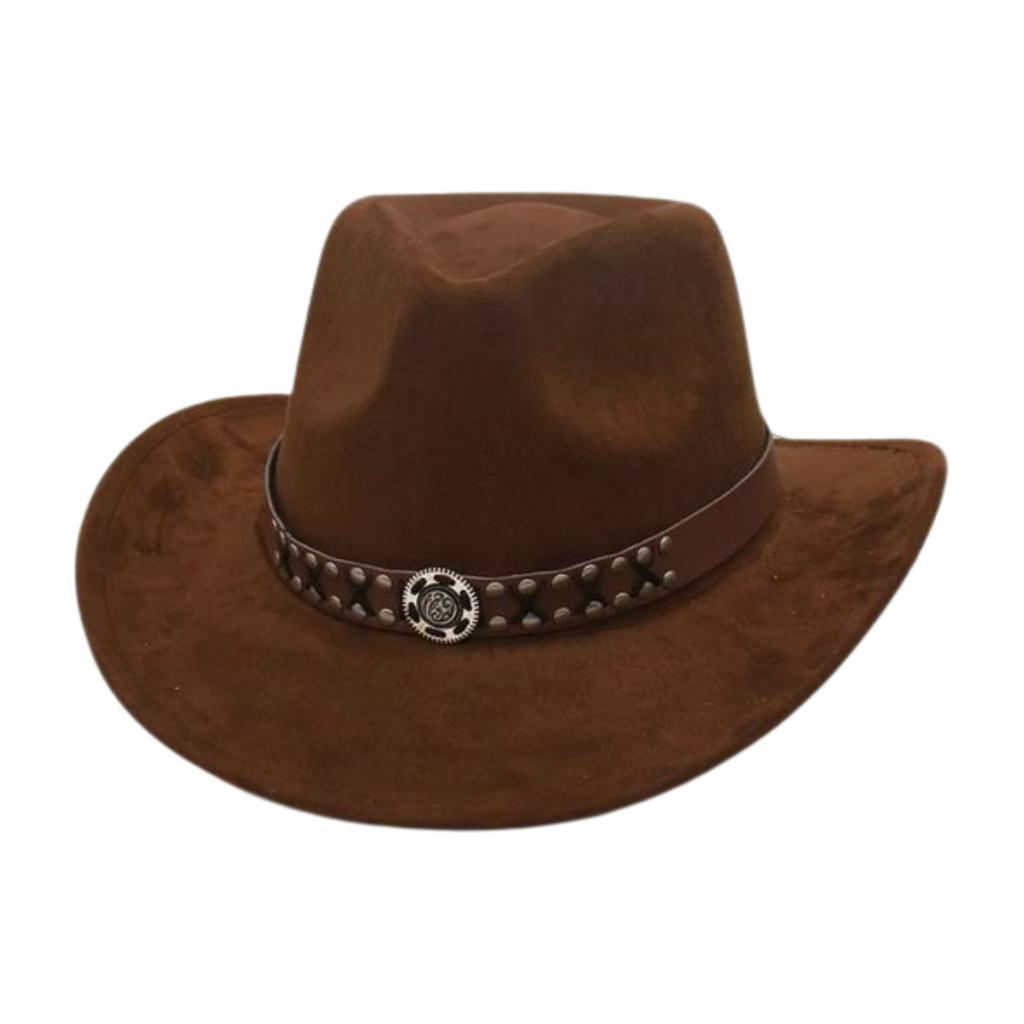 Vacation Travel Horseback Riding Hat Cowboy Hat Vintage Versatile Suede Jazz Hat