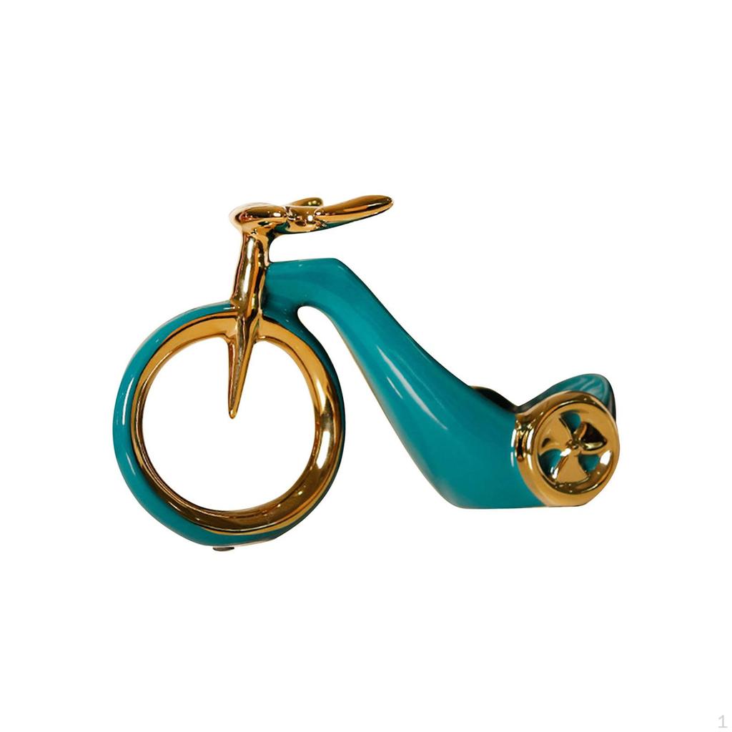 25x16x11cm Ceramic Bicycle Shape Wine Bottle Holder for Home And Office, Multipurpose