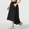 Puma Unifarben Atmungsaktiv Hohe Taille Lässig Figurbetont Langer Rock Damenröcke Schwarz 623025-01