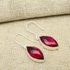Wonderful Rubellite Gemstone Jewelry Handmade 925 Sterling Silver Earrings