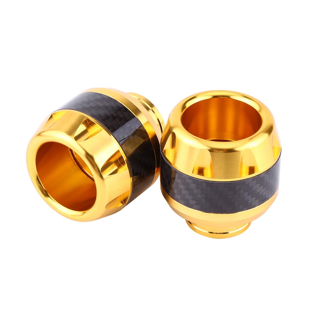 1 Pair of Carbon Motorcycle Front Fork Frame Sliders Crash