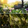 Solar Garden Light Swaying Starburst Lights Waterproof Outdoor LED Lamp Yard Patio Pathway Decor Warm White Landscape Lighting