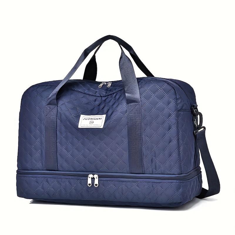 Luxurious Oversized Duffel Bag, Stylish & Durable, Dry Wet Separation & Handy Side Pockets for Travel Adventures & Gym Sessions