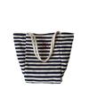 Bag Women's 2025 New Striped Canvas Bag Student Leisure Commuter Large Capacity Portable Shoulder Bag