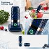 Küchen- und Gemüsewäscher, Kapseldesign Tragbarer Obst- und Gemüsereiniger für Zuhause, Gemüswaschmaschine für den täglichen Gebrauch