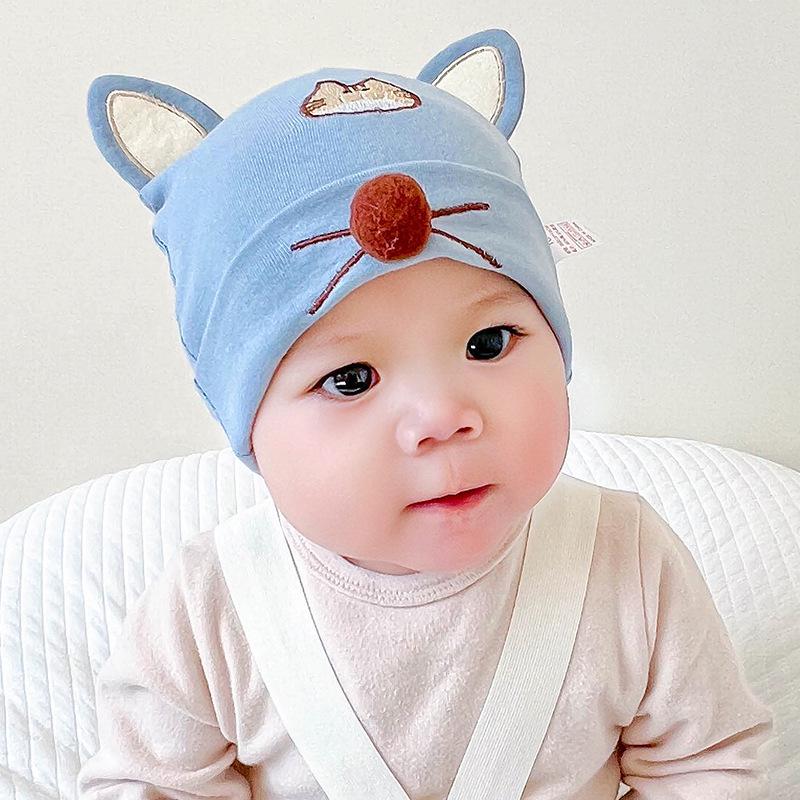 Katu Bear Infant Cotton Pullover Hat for 3-12 Months - Spring/Autumn Boys & Girls
