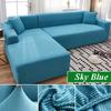 Potah na pohovku do obývacího pokoje Silný elastický Polar Fleece Rohový potah ve tvaru L na pohovku Chaise Longue