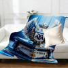 Manchester City FC Print Blanket - Soft & Comfortable, for Bedroom, Travel, Sofa, Home Decoration - Birthday Christmas Gift for Friend