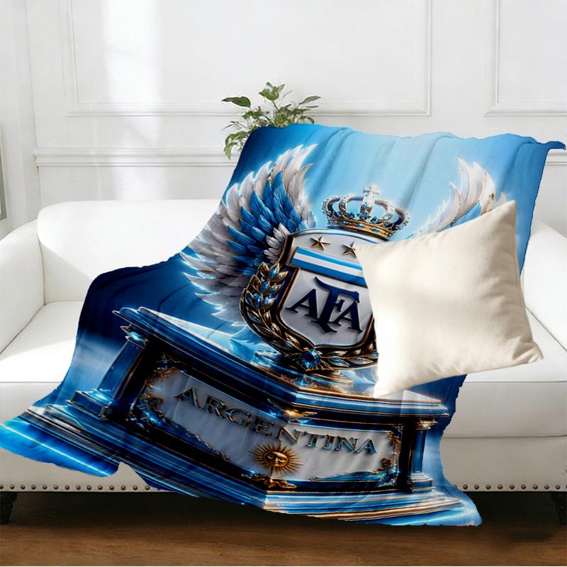 Manchester City FC Print Blanket - Soft & Comfortable, for Bedroom, Travel, Sofa, Home Decoration - Birthday Christmas Gift for Friend
