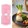 New Cartoon Cute Duck Shaped Rice Mold Maker Clip Children Outdoor Plastic Duck Rice Mold DIY Maker Sushi Mold Kitchen Gadget