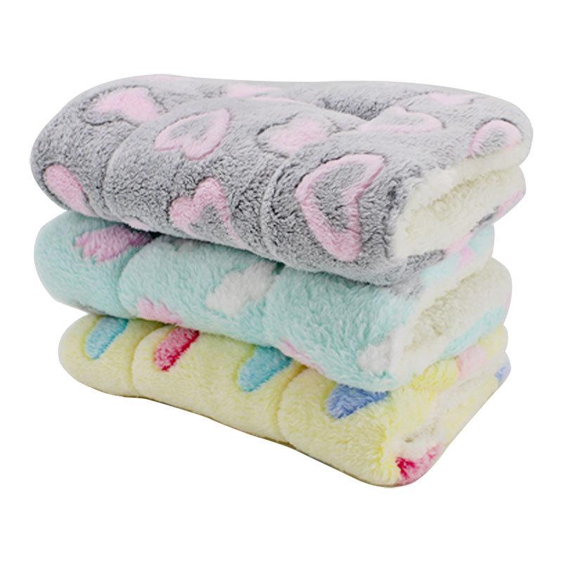 Soft Plush Cat Bed Mats Warm Pet Sleeping Pad for Cats Small Dogs Cute Kitten Cushion Blanket Cat Accessories