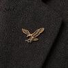 Eagle Brooch Men Brooch, Design Lapel Pin with Invisible Buckle, Wings Claw Three-dimensional Metal Badge for Suits Shirts Coats Ties Business Casual
