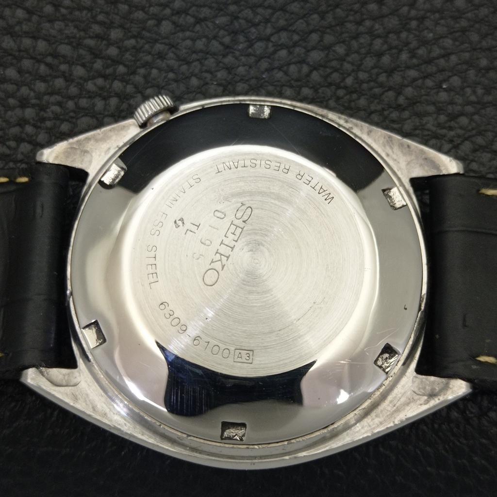 AUTOMATIC VINTAGE SEIKO 5 JAPAN 6309A MENS BLUE COLOR DIAL WATCH A701236-5 R206a-a701236