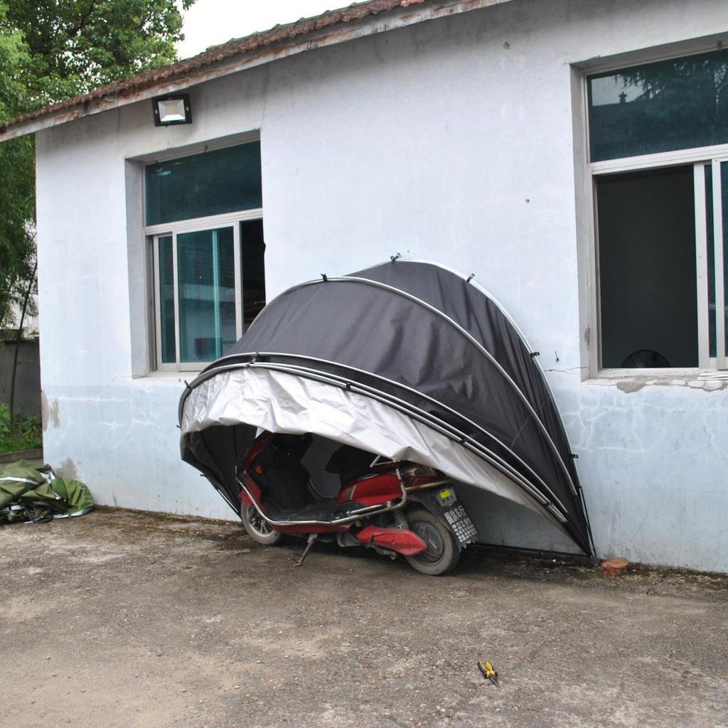 Portable Outdoor Bike & Motorcycle Tent - Rainproof, Dustproof, Multifunctional Storage Shed