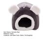 Plush Hamster House with Bear Ears Winter Warm Guinea Pig Rat Chinchilla Rabbit Parrot Squirrels Bed Nest Small Pet Cave Bed Sleeping Nest