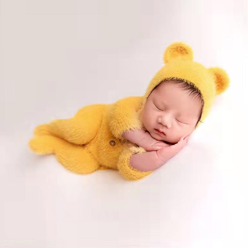 Baby Soft Knit Bear Onesie & Hat Set