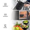 4/6/8Pcs Black Unbreakable Plastic Bowls Fruit Salad Bowl Microwave Dishwasher Safe Home Kitchen Daily Use
