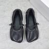 Niche French Retro Leather Women's Mary Jane Ballet Flats