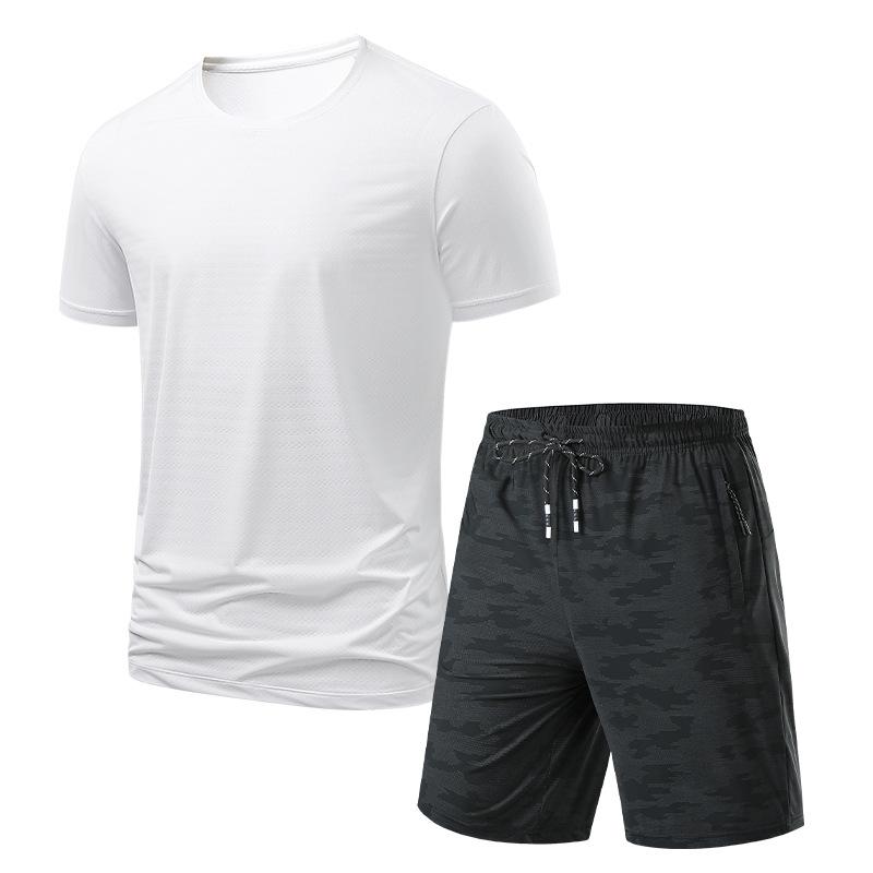 Breathable Sports Suit T-shirt Men's Shorts Casual Two-piece Suit Men's Lightweight Breathable Quick-drying