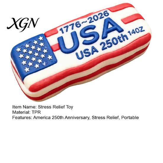 Stress Relief Squeeze Ball America 250th Anniversary Toy Patriotic USA Portable Reliever Sensory Fidget Pinch Party Favors