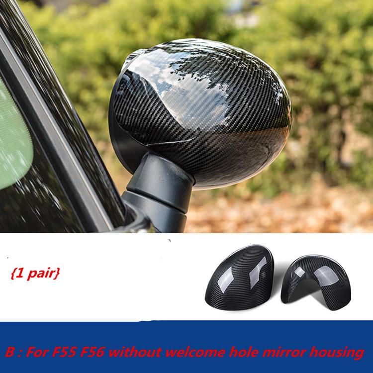 Fit for BMW MINI Cooper Countryman F60 Real Carbon Fiber Car Styling Accessories Door Handle Shell Mirror Housing