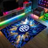 Borussia Dortmund Design Crystal Velvet Carpet Cozy Non?Slip Printed Rug For Bedroom Living Room Entrance