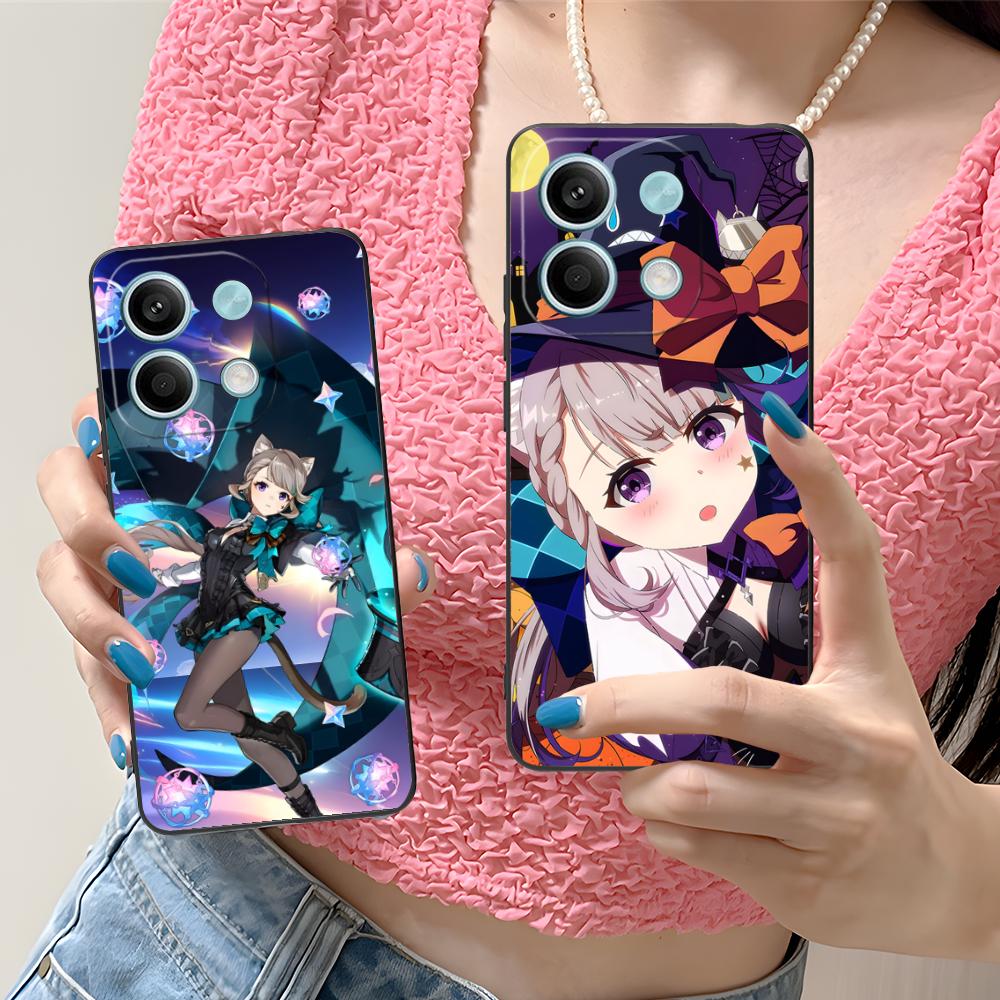 Game GI Lynette Matte TPU Mobile Phone Case for Xiaomi Redmi 15 14 13 12 A5 3 2 1 C Plus 4G 5G Colorful Printing Cover