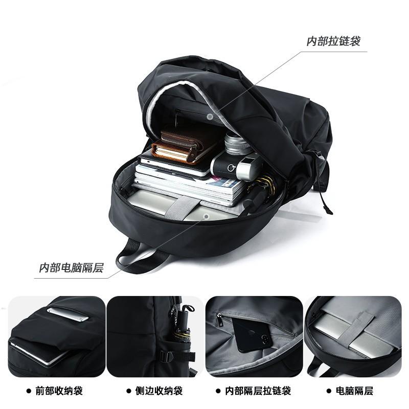 Schoolbag1011 New backpack Men's casual large-capacity travel bag Lightweight student computer bag Commuter travel schoolbag