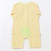 ABSORBA 2 Piece Set 7 Sleeve Romper + Bib  A11106d1 Yellow+pink 