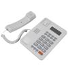 Home Hotel Wired Corded Desktop Phone Office Landline Telephone DTMF FSK English Display White