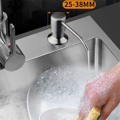 New Stainless Steel+Plastic Soap Dispenser Sink Soap Hand Liquid Pump Bottle 300ml