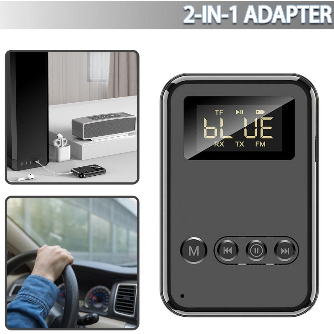 

Pdtoweb USB Wireless 5.0 Transmitter Receiver 2in1 Audio 3.5mm Aux Car Adapter