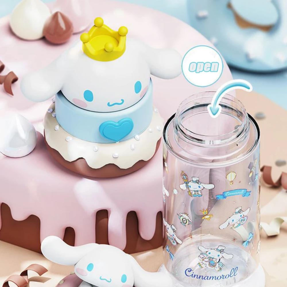 Cute 500Ml Kawaii Dolls Transparent Cup Cartoon Kuromi Cinnamoroll Melody Plastic Water Bottle Gifts For Kids Adults Children's Birthday Gift Holiday